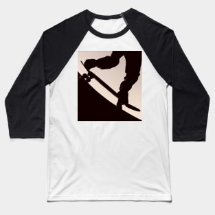 Skateboarding Design Active, Skater Boy Life, Skate Silhouette, Sk8 Baseball T-Shirt